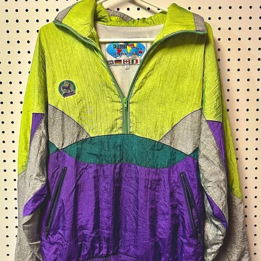 Vintage Puma International  Lightweight Jacket Unisex Size S